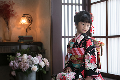 京町家で七五三前撮り撮影